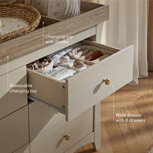 Load image into Gallery viewer, CLARA WIDE 6 DWR DRESSER CHANGER