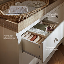 Load image into Gallery viewer, CLARA WIDE 6 DWR DRESSER CHANGER