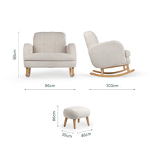 Load image into Gallery viewer, ETTA CUDDLE CHAIR AND FOOT STOOL