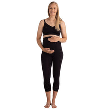 Load image into Gallery viewer, 3/4 MATERNITY SUPPORT LEGGINGS
