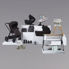 Load image into Gallery viewer, RAFFI MKII 18 PIECE BUNDLE INCLUDING HERA VERTO SPIN CAR SEAT AND BASE
