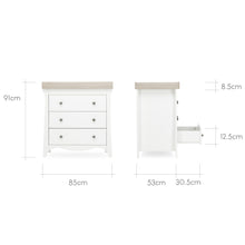 Load image into Gallery viewer, CLARA 3 DRAWER DRESSER &amp; CHANGER
