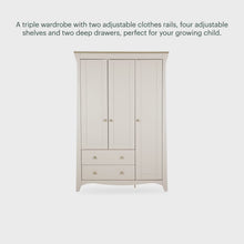 Load and play video in Gallery viewer, CLARA TRIPLE WARDROBE 2DWR
