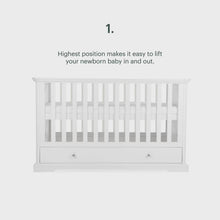 Load and play video in Gallery viewer, BEAUMONT COT BED LOW
