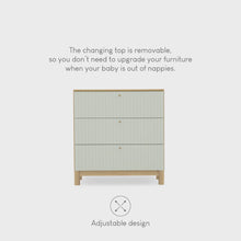Load and play video in Gallery viewer, REMI 3PC SET DRESSER CHANGER, COT BED AND WARDROBE
